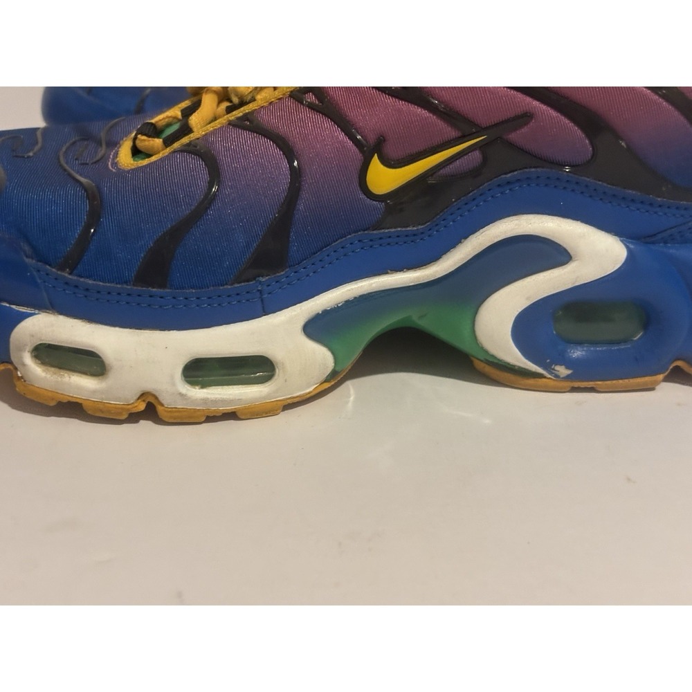 Nike Air Max Plus Gumball Size 4.5Y‎ Blue Yellow Boys Athletic Sneakers - Picture 11 of 12